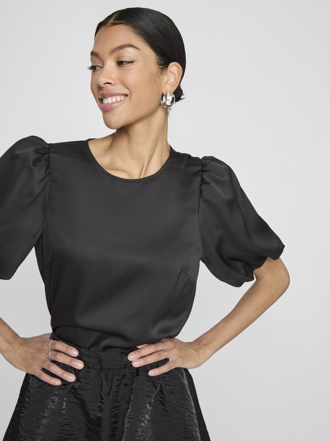 VIELLETTE Top - Black - VERO MODA & VILA Bergvik